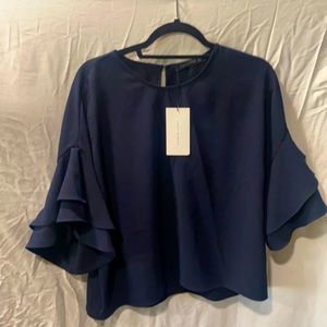 Zara Blouse with ruffled sleeves